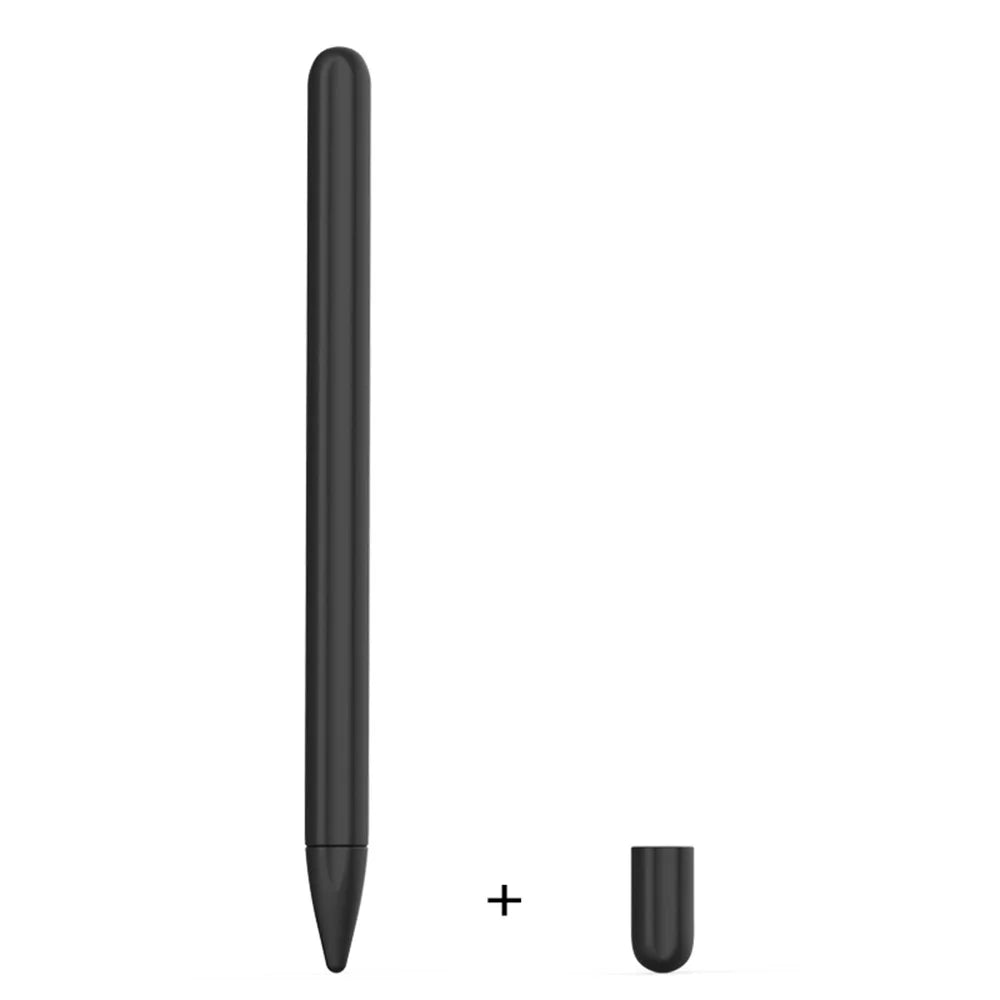 Silicone Stylus Pen Cover Protector Case with Cap for Huawei M-Pen lite - Black - 1