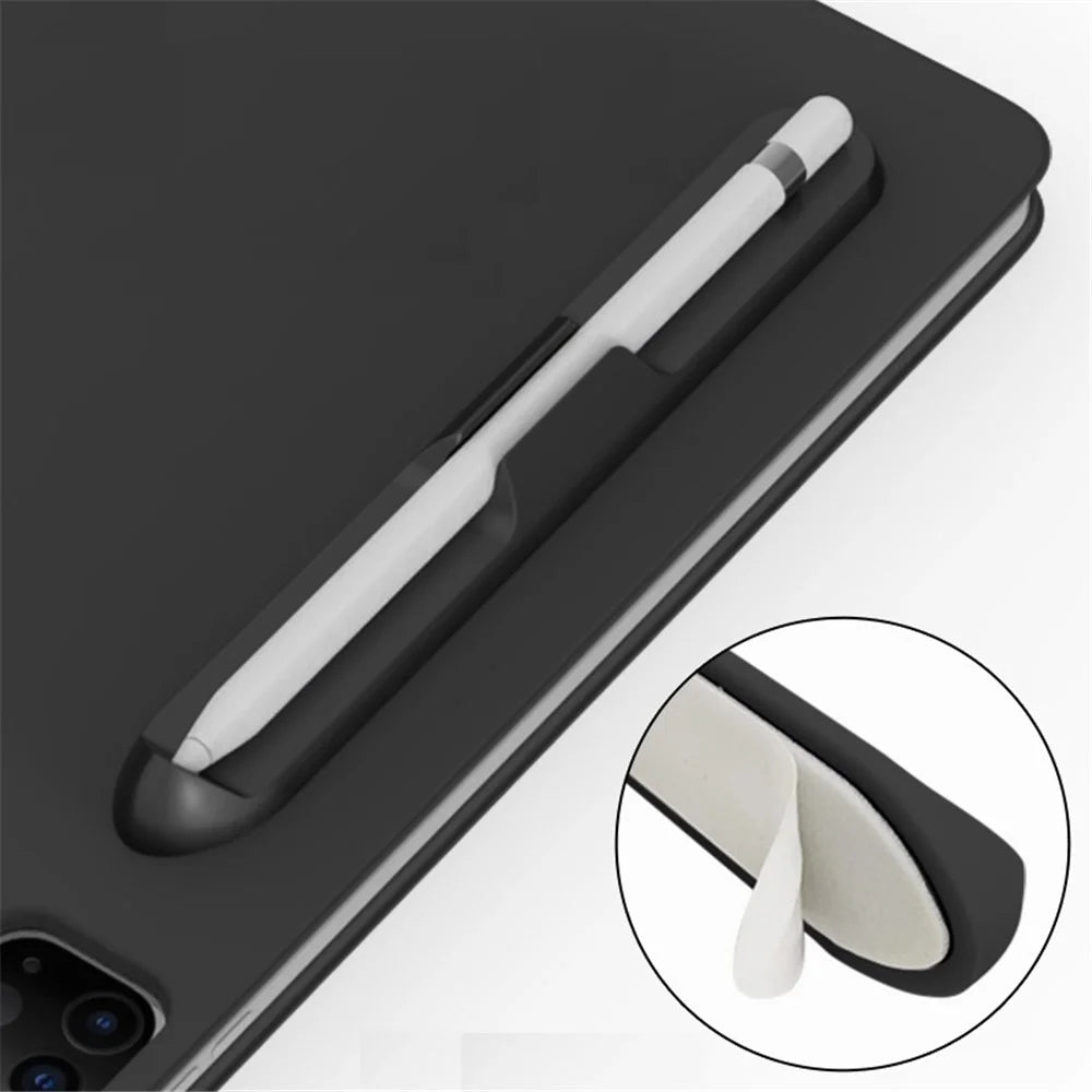 Love Mei Magnetic Liquid Silicone Pencil Case Holder Sticker Apple Pencil Pocket Sleeve for Apple Pencil 1st / 2nd - Black - 6