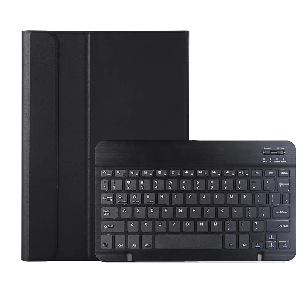 AK10 Detachable 2-in-1 Leather Stand Case with Bluetooth Keyboard for Lenovo Tab K10 TB-X6C6X - Black - 4