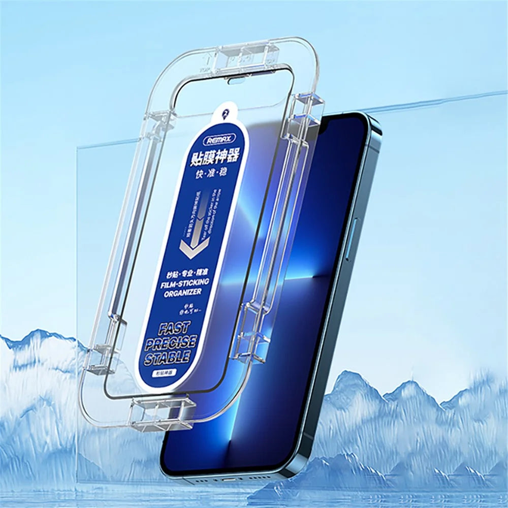 REMAX Monarch Series Tempered Glass Phone Screen Film Installation Frame Shell for iPhone 12 mini 5.4 inch - 1