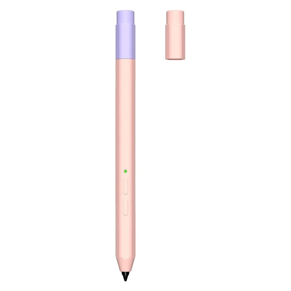 For Lenovo Xiaoxin Stylus Contrast Color Liquid Silicone Protective Pencil Case Wrap Cover Sleeve - Pink - 1