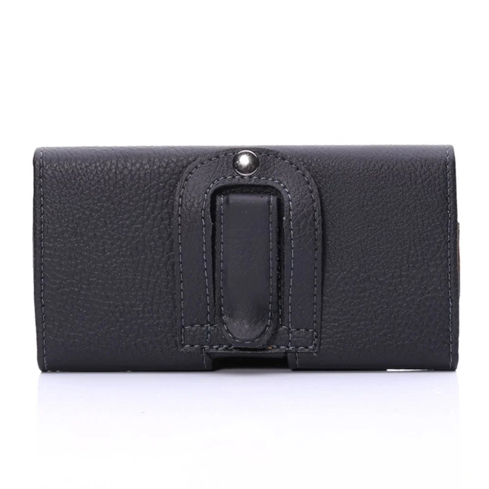 Lychee Texture Hidden Magnetic Flip Waistband Holster for iPhone 8 Plus / 7 Plus /  Galaxy Note 8 - Black - 6