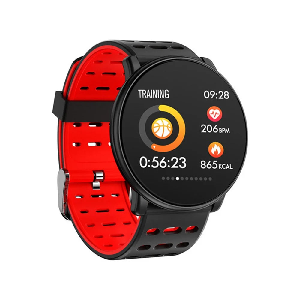 Q88 1.33-inch Bluetooth-compatible 4.0 Fitness Sport Smart Wristband with PU Leather Strap - Red - 1