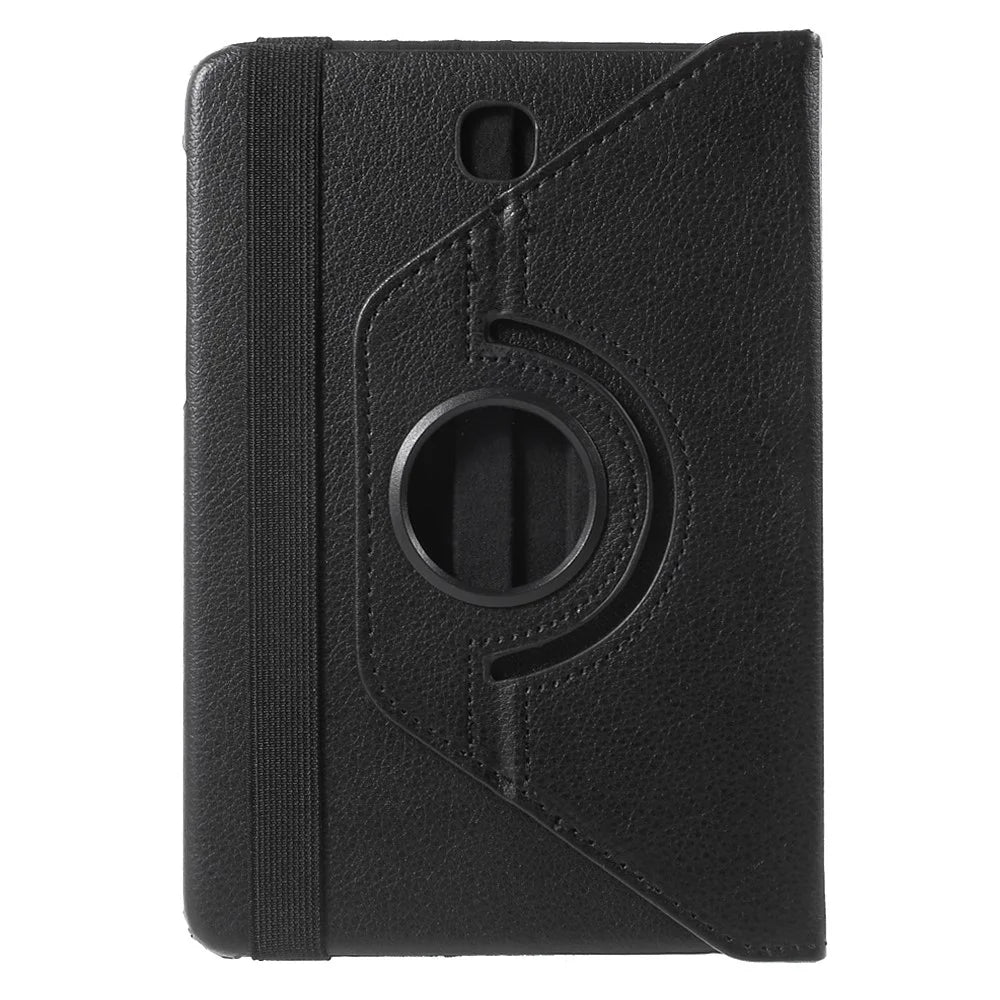 Rotary Stand Leather Flip Case for Samsung Galaxy Tab S2 8.0 T710 T715 - Black - 3