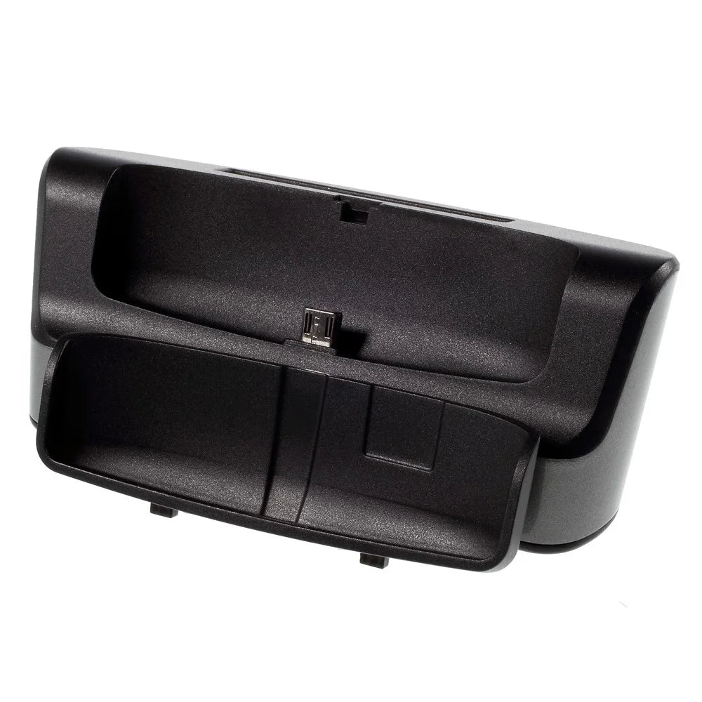 USB Charger Dock Cradle w/ Spare Battery Slot for LG G4 - Black - 3