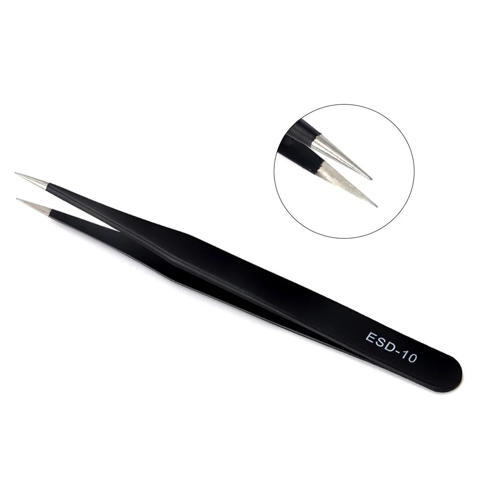 JF-8142 Portable Professional 9-in-1 Anti-static Tweezers Set Kit - 4