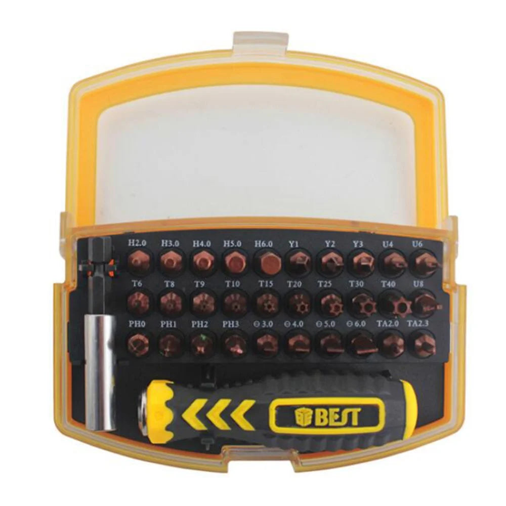 BEST BST-2166B 32 in 1 Interchangeable Precise Manual Screwdriver Set Multipurpose Repair Tools Kit - 2