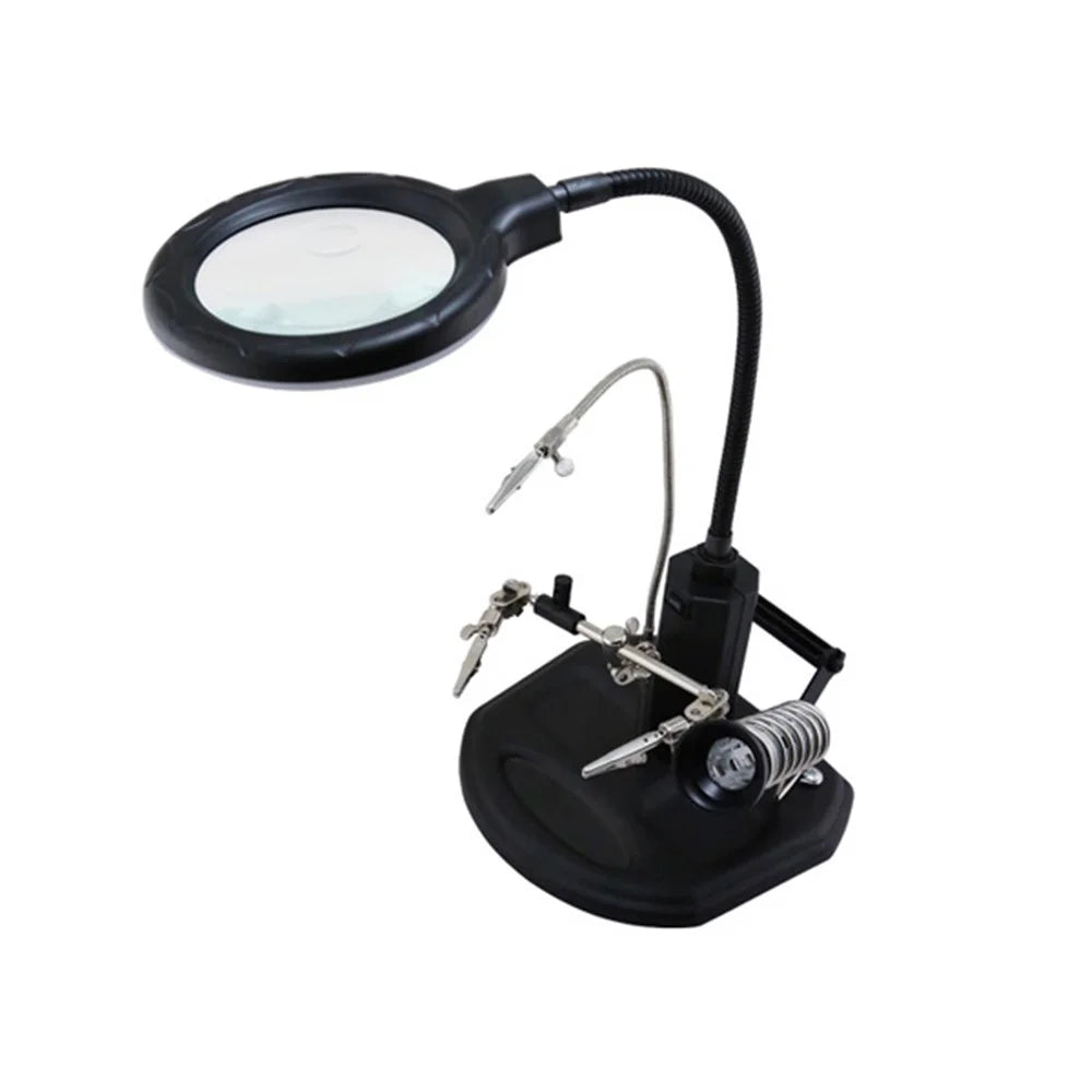 BEST BST-308L LED Lamp 2.5X/4X Magnifying Glass with Clips - 5