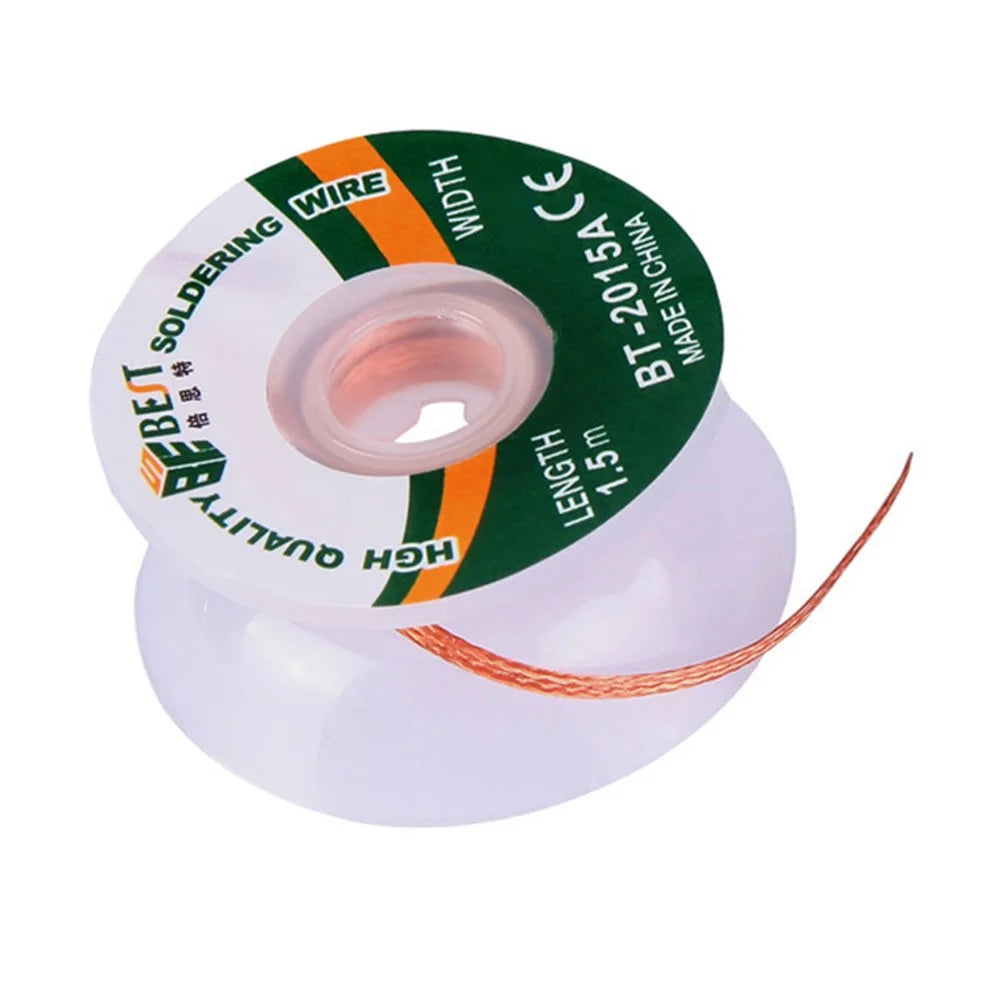 BEST BT-2015A 2mmx1.5m Copper Alloy Braided Desoldering Wire Soldering Wick - 3