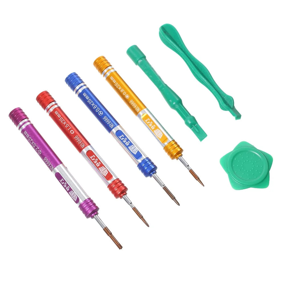 BEST BST-6666 7-in-1 Professional Screwdriver Repair Tool Set for iPhone Huawei Smartphone - 2
