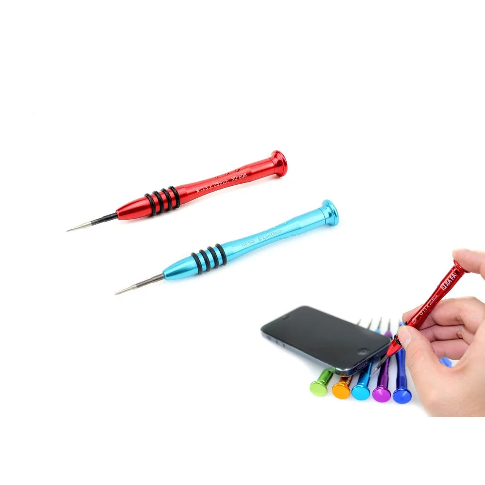 50Pcs JF-8165 6-in-1 Waterproof Battery Adhesive Sticker Screwdriver Repair Tool Set for iPhone 8 Plus/7 Plus/6s Plus/6 Plus - 2