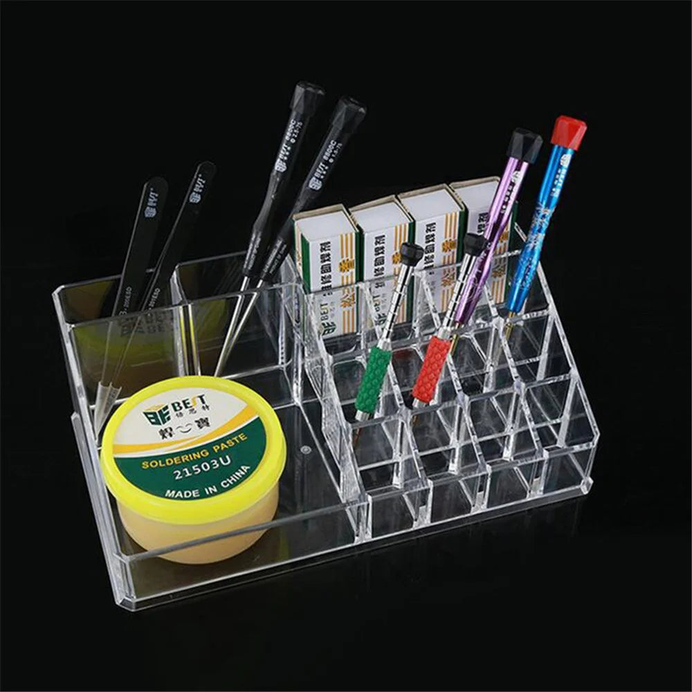 BEST BST-579 Muliti-slot Acrylic Storage Box Holder for Repair Tools - 5