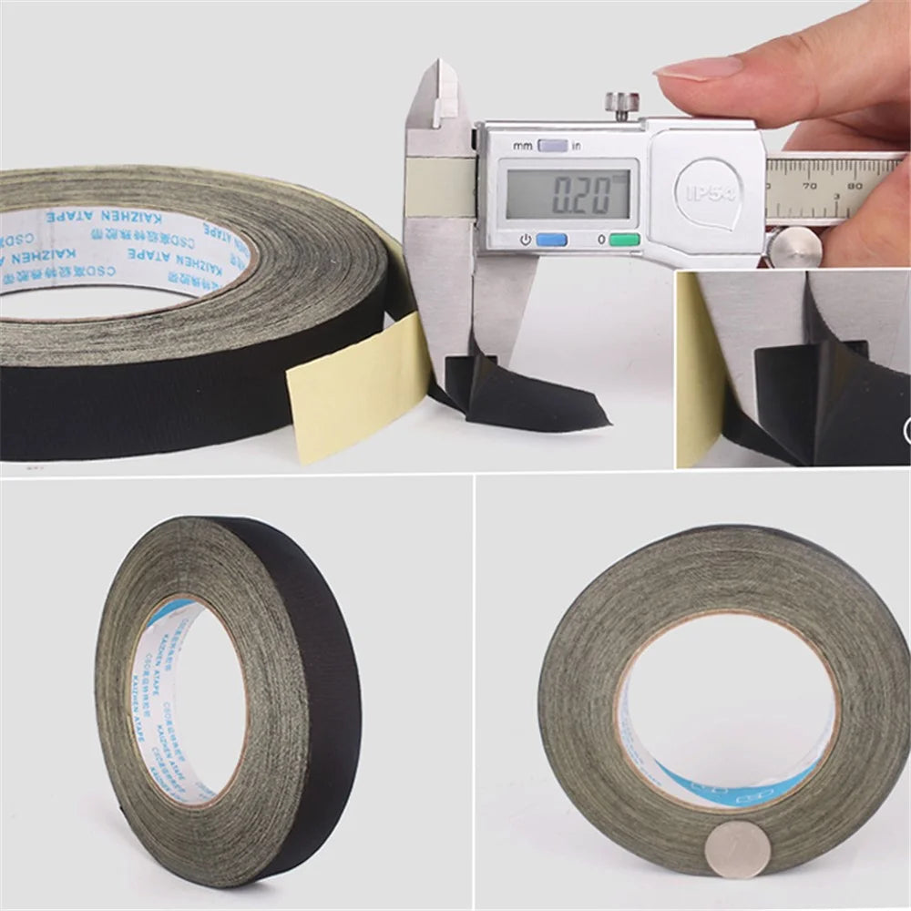 Black Acetate Adhesive Tape Insulation Repair Cloth, Size: 2.5cm x 30m - 3