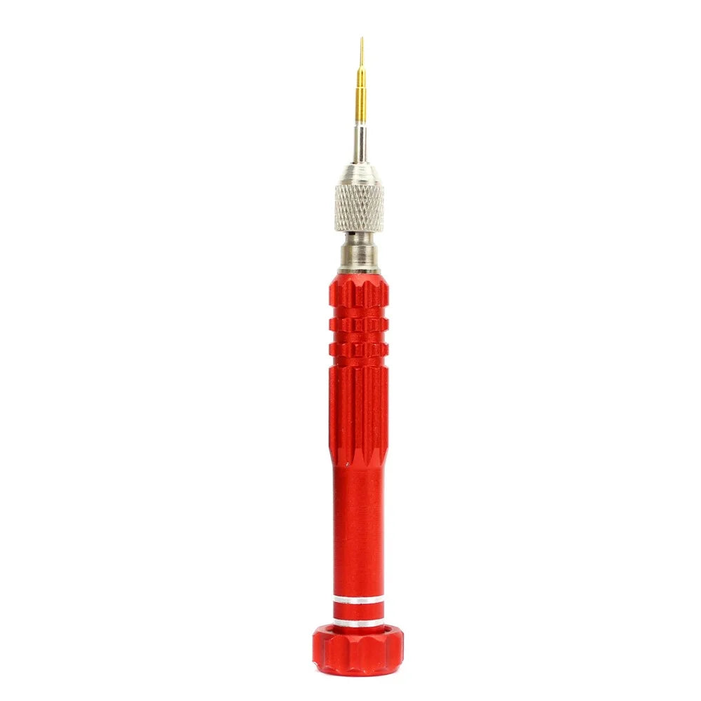 5-in-1 Professional Disassembling Repair Opening Tool Screwdriver Set for iPhone Repair - Red - 2