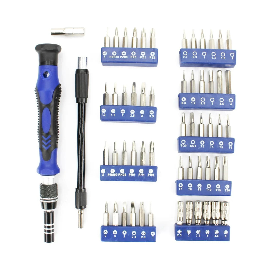 58-in-1 54 Bits Precision Screwdriver Disassembly Repairing Tool Set for iPhone Samsung Etc. - 1