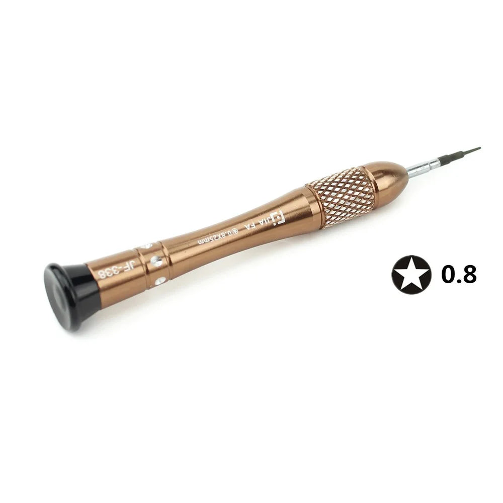 Professional 0.8x25mm Pentalobe Screwdriver Non-slip Handle Repair Tool - Rose Gold Color - 2