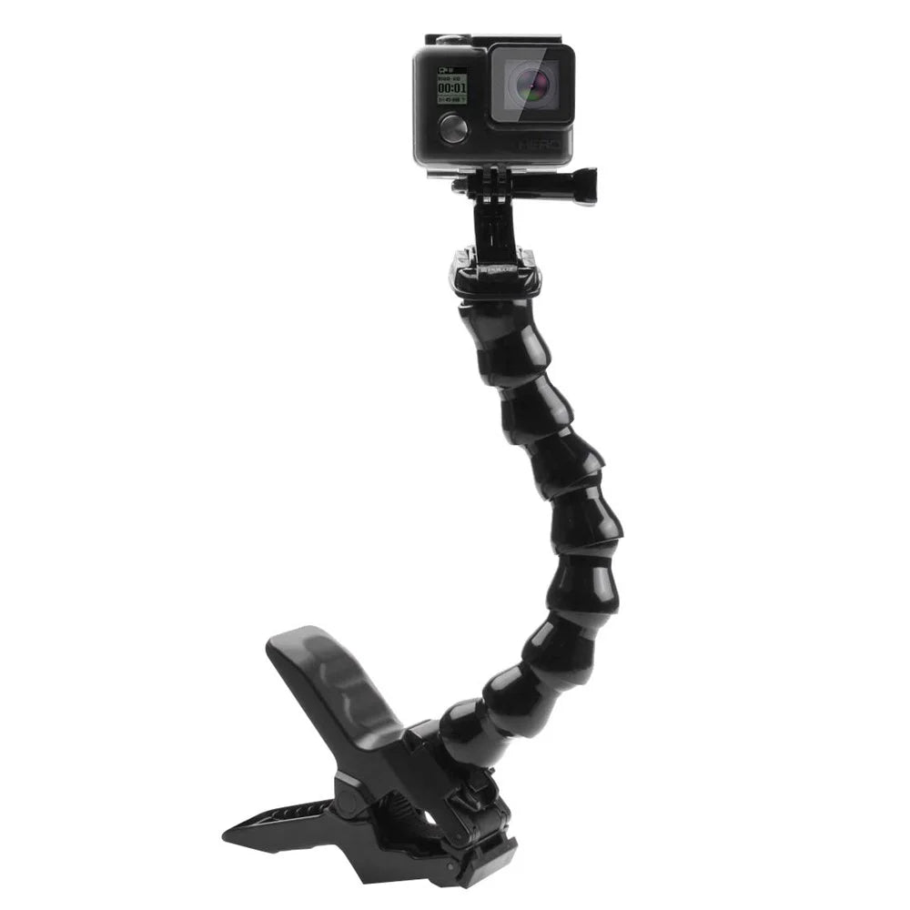 PULUZ PU179 Jaws Flex Bent Neck Clamp Mount for GoPro Hero 7/6/5 - 4