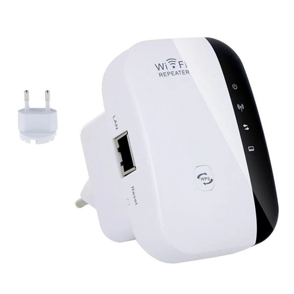 Wireless WiFi Repeater WiFi Range Extender Router Wi-Fi Signal Amplifier 2.4G 300Mbps WiFi Booster - EU Plug - 1