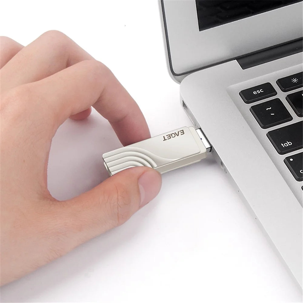 EAGET CF30 2-in-1 Type C USB 3.0 Flash Drive Memory Stick for Type-C Phone Tablet Laptop, 64GB - 7