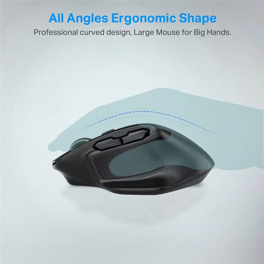 E-YOOSO X31 2.4G Wireless Ergonomic 6-Key Laptop Computer Mouse for Home and Office - 2