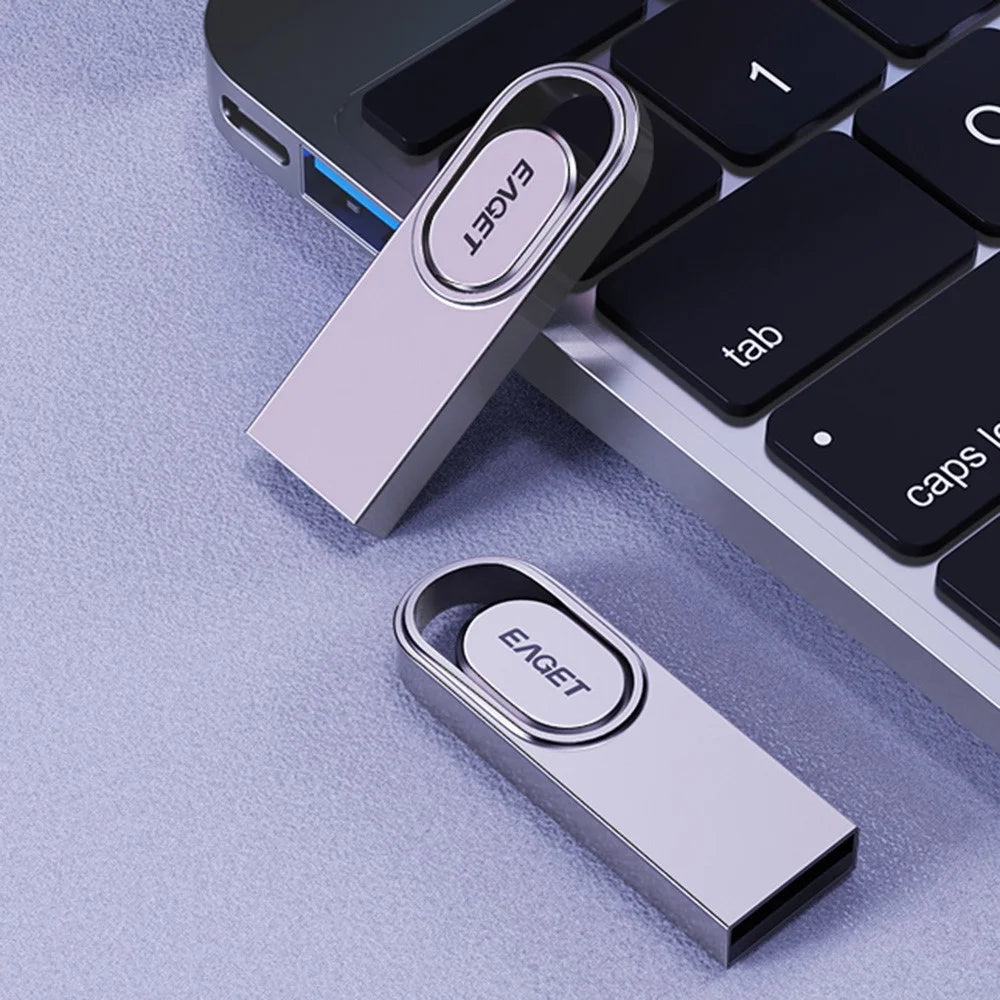 EAGET U5 8G USB2.0 All-Zinc-Alloy Waterproof Fast Transfer USB Stick - 5