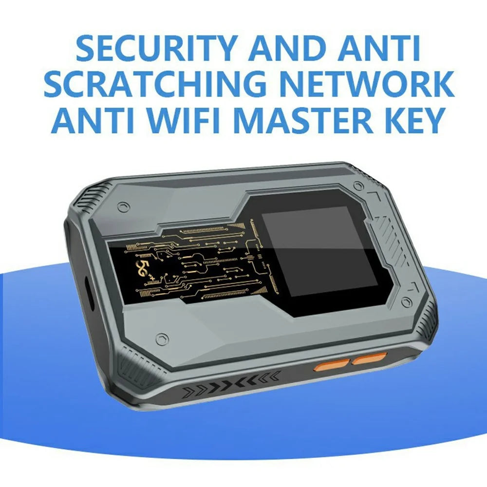 A50 Portable SIM Card 4G WiFi Router Rechargeable Time Display 300Mbps Router Support 8 Devices - 2