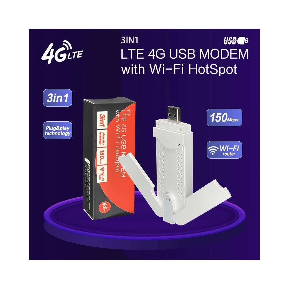 U97-E Eurasia Version Portable LTE Router USB Dongle SIM Card 4G WiFi Hotspot - 2