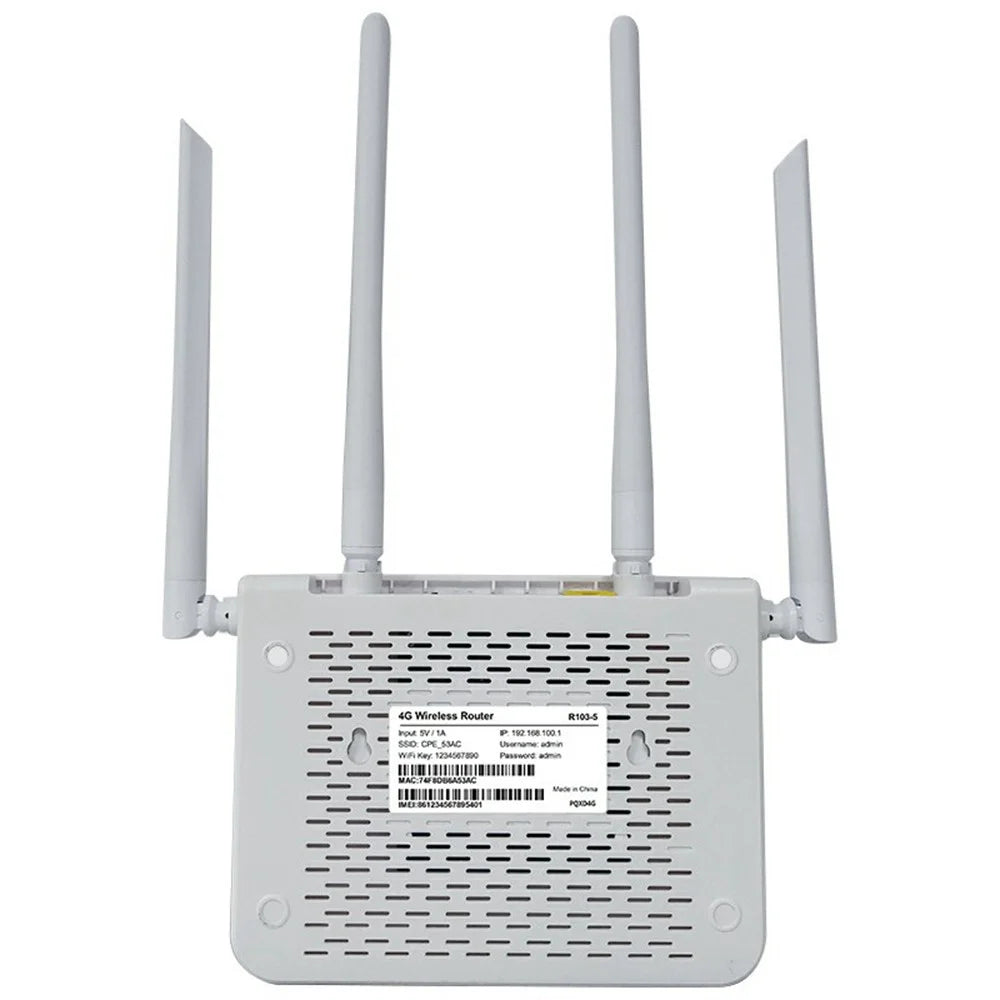 R103-E Eurasian Version Type-C Port LTE WiFi Router Home Office SIM Card Slot 4G Wireless Network Router - EU Plug - 3