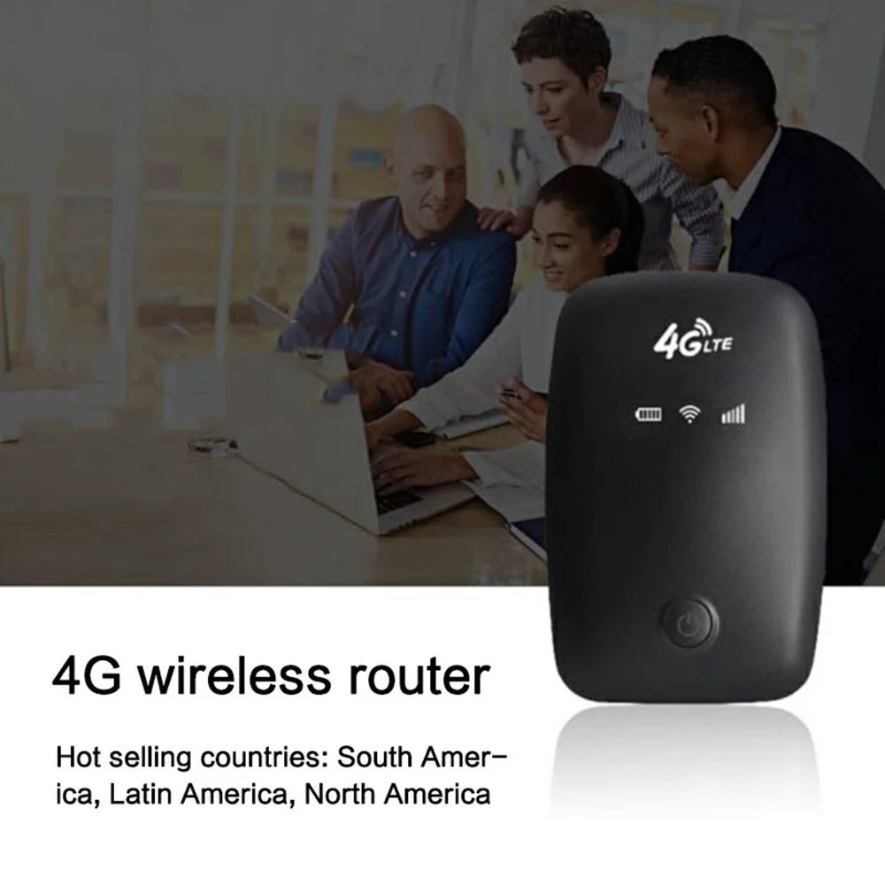 M3-E Eurasian Version Portable SIM Card 4G LTE Wireless Router Car Travel 150Mbps Mobile Hotspot Device - Black - 2