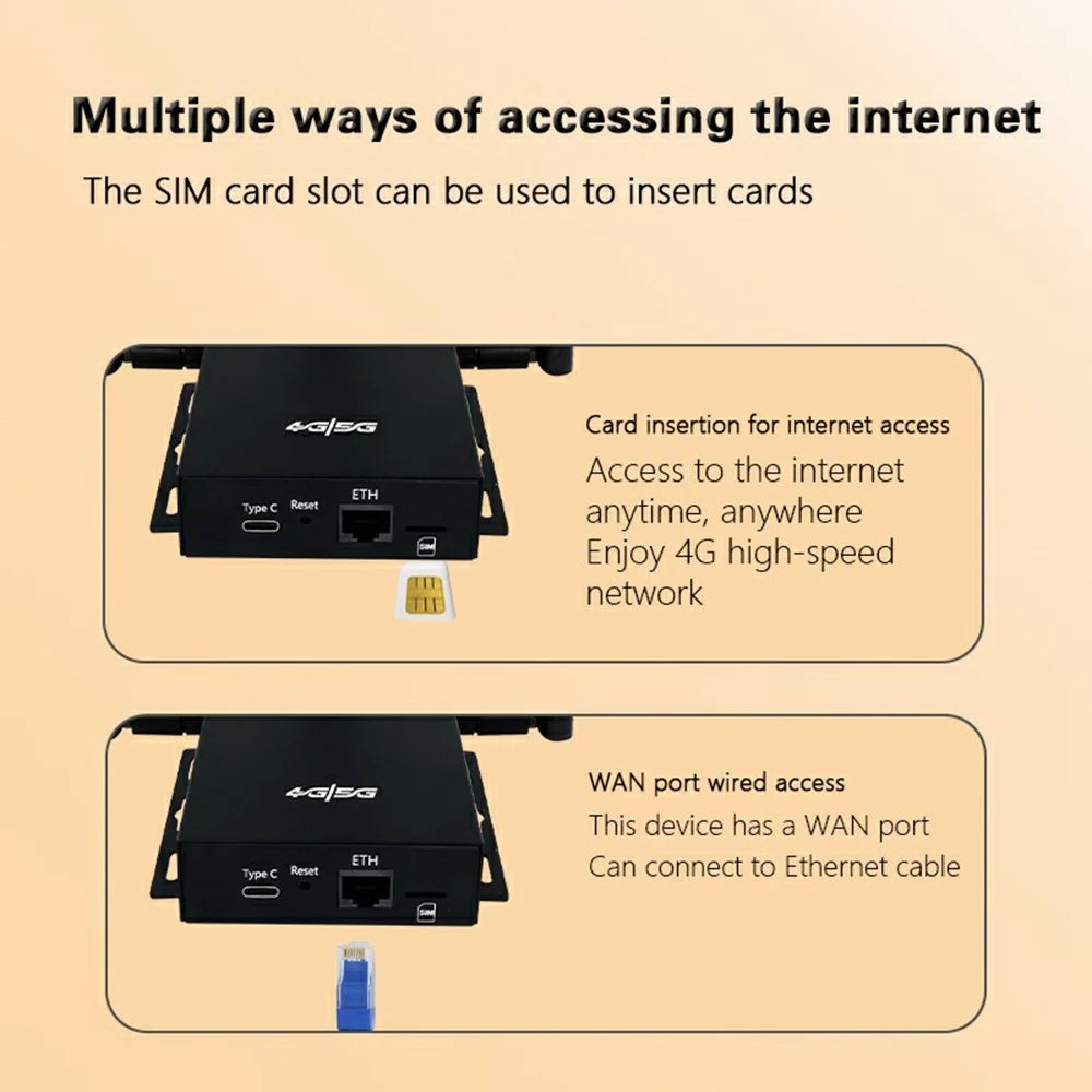 ED121-L Americas Version 4G LTE WiFi Router Single Ethernet Port SIM Card Slot Internet Router - US Plug - 7