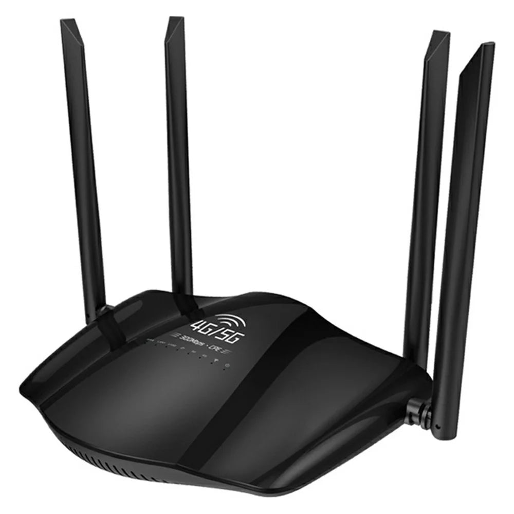 R106-E Eurasian Version Home Office CPE Sharing 3 Network Ports Router SIM Card 4G LTE WIFI Router - EU Plug - 1