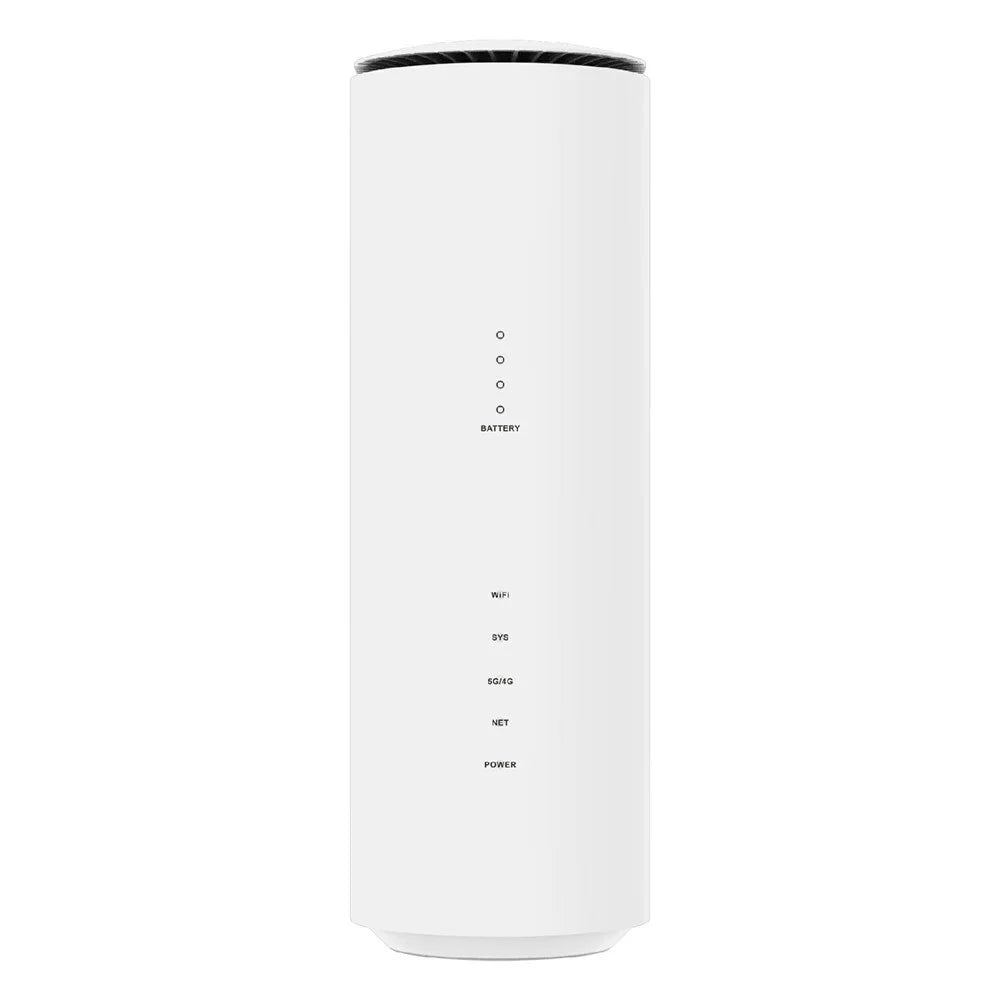 NR500 5G CPE Router with SIM Card Slot 2.4G + 5.8G Dual Band WiFi 6 Gigabit Wireless Repeater, with 4000mAh Battery - US Plug - 2