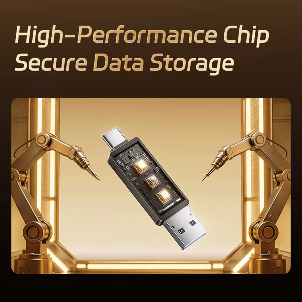 HEYGATE L1 64GB USB Flash Drive Dual Interface USB 3.0 Type-C 100MB  /  s High Speed Memory Stick for Phone PC Laptop - 6