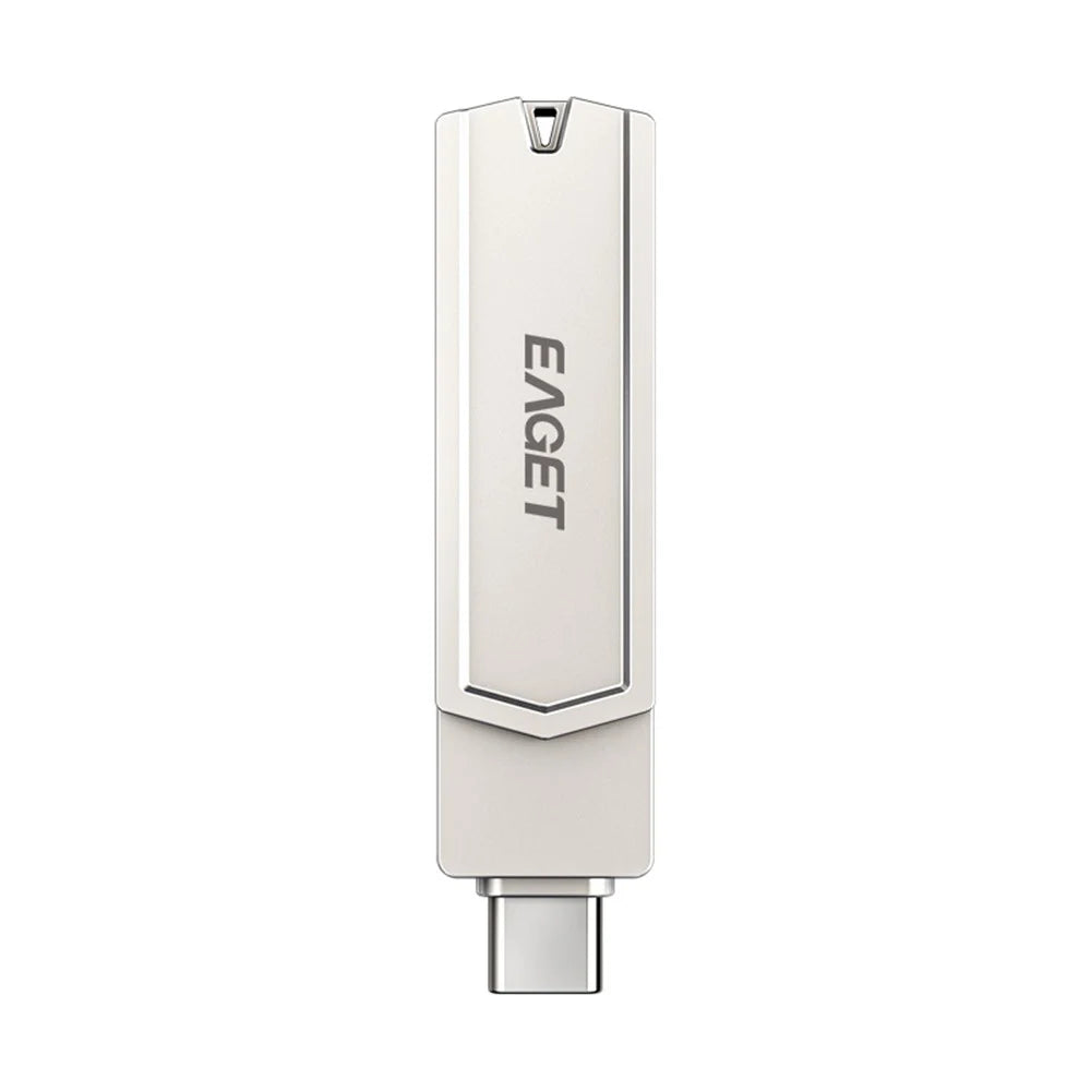 EAGET CF22 128GB Zinc Alloy Memory Stick for Type-C Phone Tablet Laptop Type C+USB 3.0 Flash Drive - 7