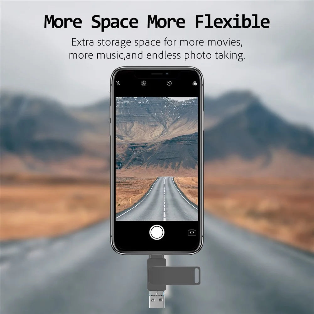 RICHWELL R-PK004 32GB 3 in 1 Lightning/Micro USB/USB 3.0 Flash Drive Memory Stick OTG U Disk - Silver - 2