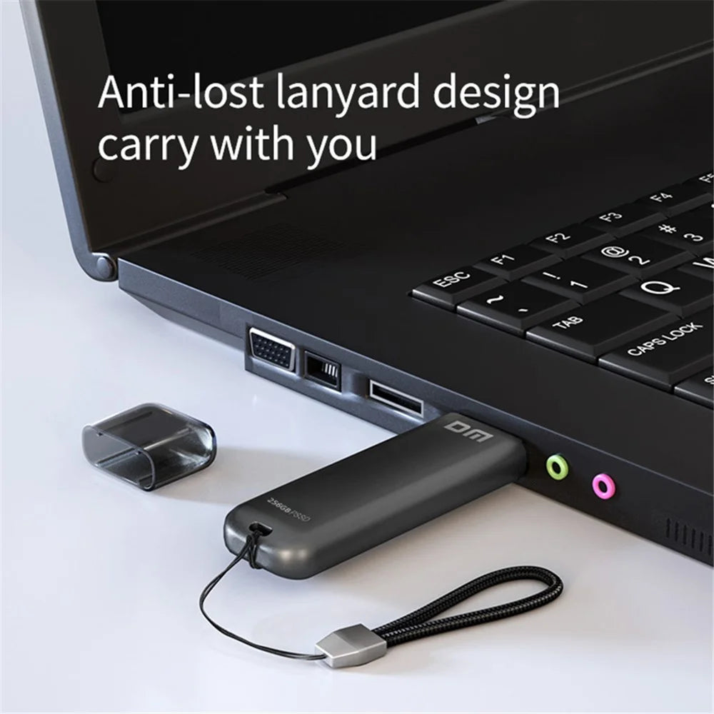 DM FS390 USB3.1 256GB Portable Solid State USB Flash Drive Zinc Alloy PC External Solid State U-disk - 5