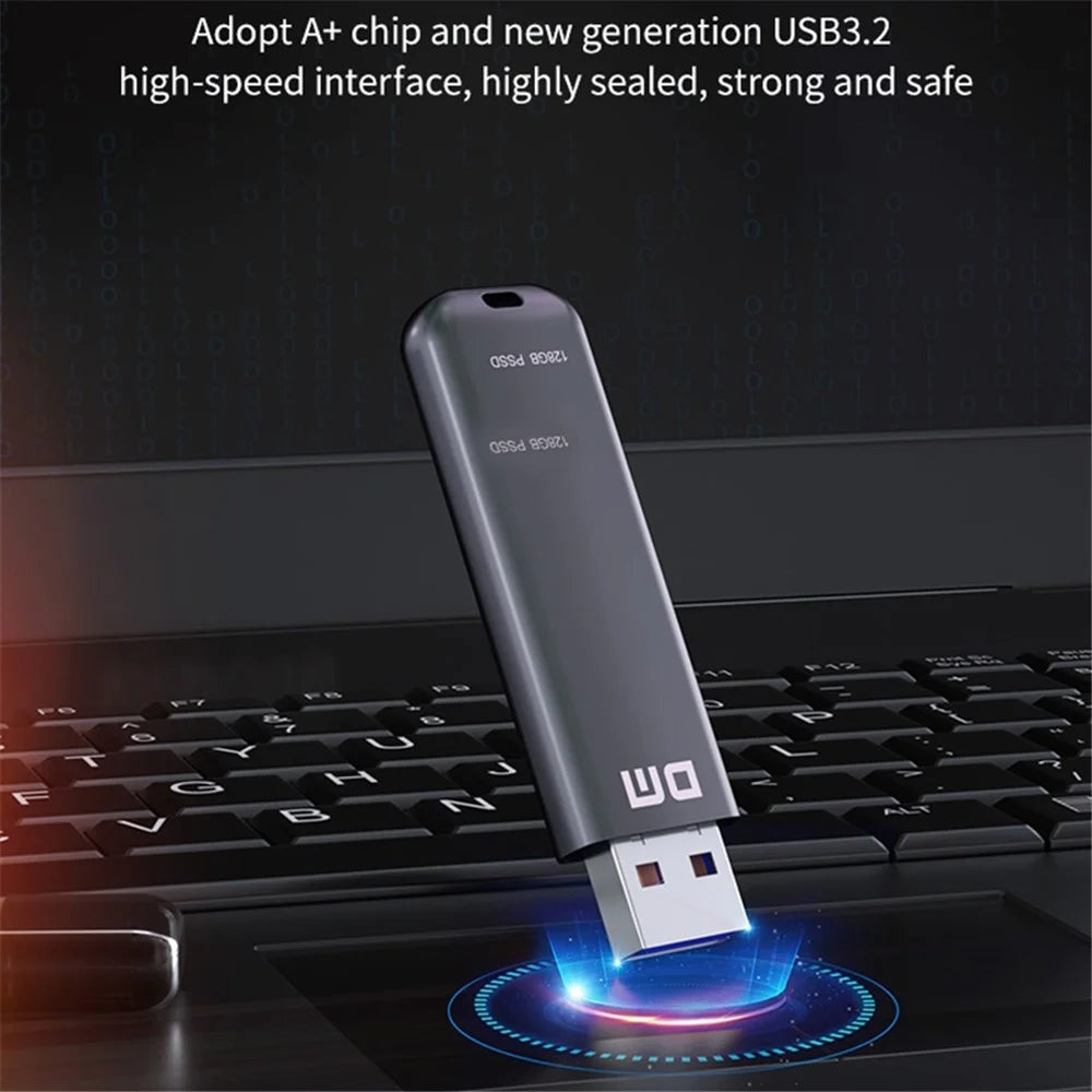 DM FS390 128GB PC External Solid State U Disk USB3.1 Zinc Alloy Solid State USB Flash Drive - 3