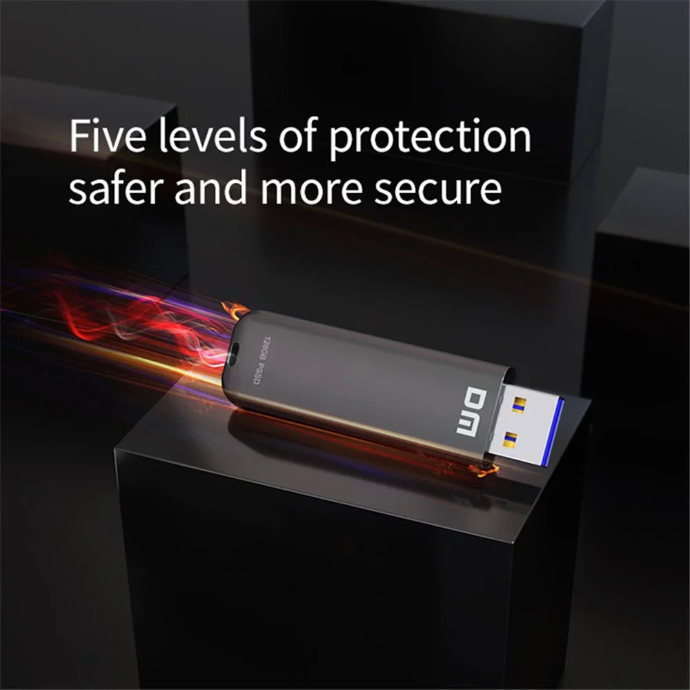 DM FS390 128GB PC External Solid State U Disk USB3.1 Zinc Alloy Solid State USB Flash Drive - 4