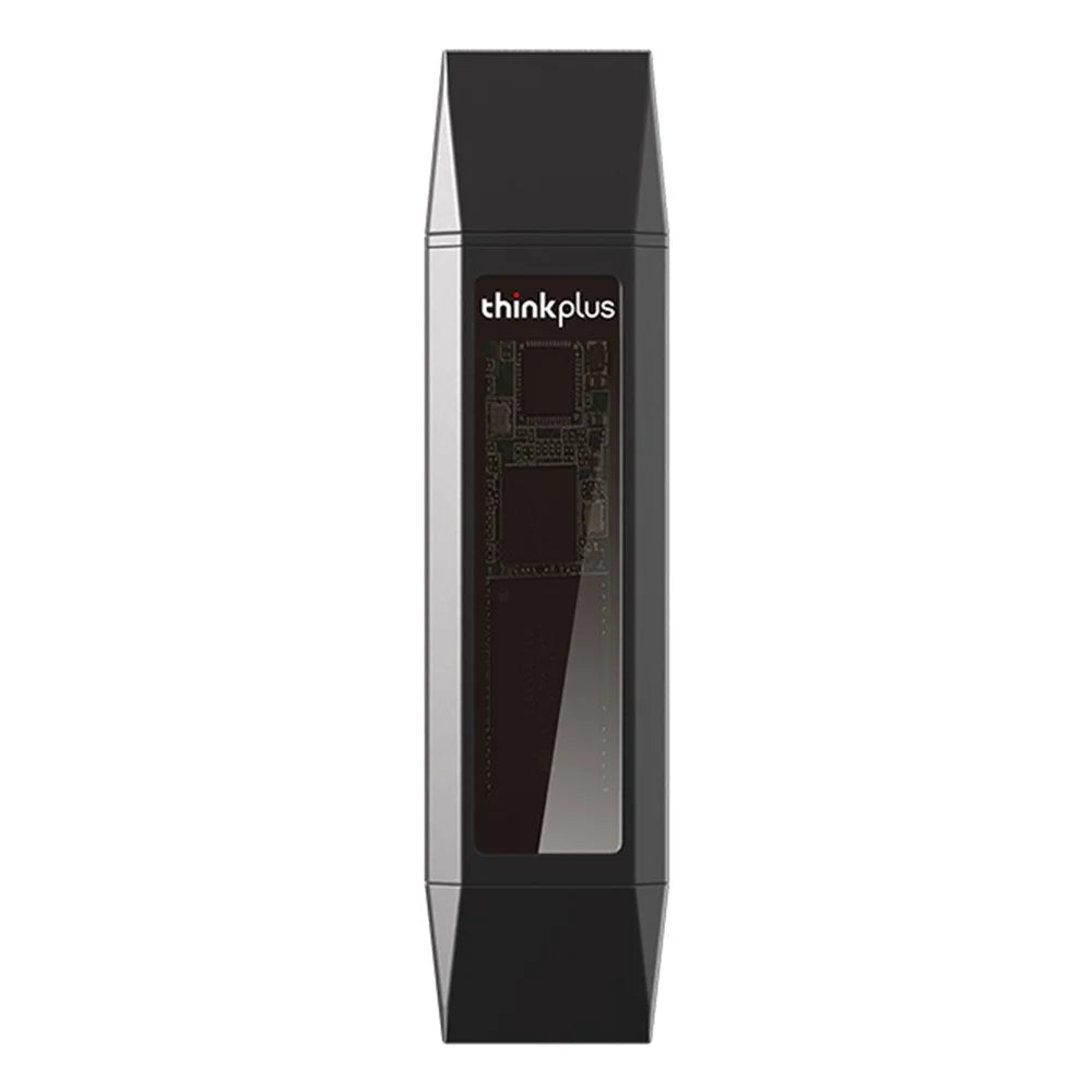 LENOVO THINKPLUS TU203 256GB Thumb Drive Photo Data Storage Stick USB+Type-C Flash Drive for MacBook Phones Tablets - 1