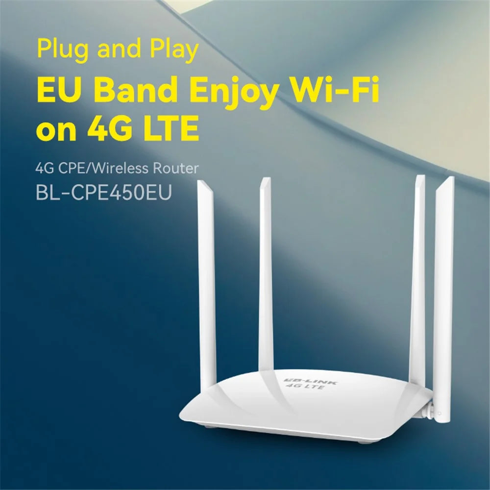 LB-LINK CPE450EU High Speed 4G Wireless Router 4x6dBi High Gain Antennas WiFi Repeater - 2