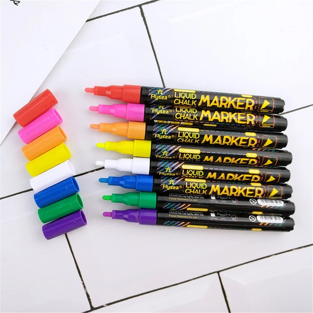 FLYSEA FS-63 1.0mm 8-color Highlighter Pens Scrapbooking Marker Pen Set - 2