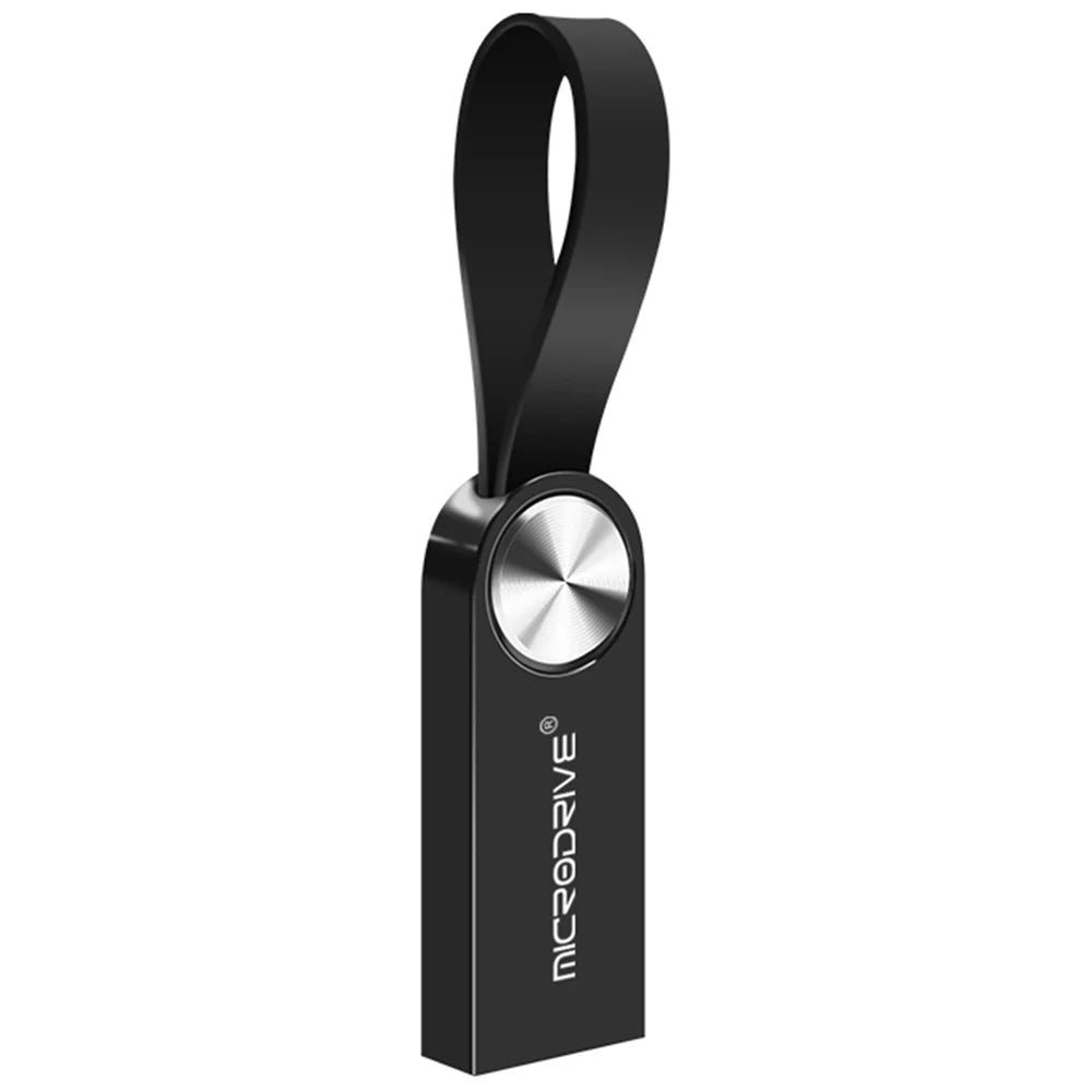 MICRODRIVE 32GB CD Veins Decor U-disk Computer Laptop USB 2.0 Flash Drive - Black - 1