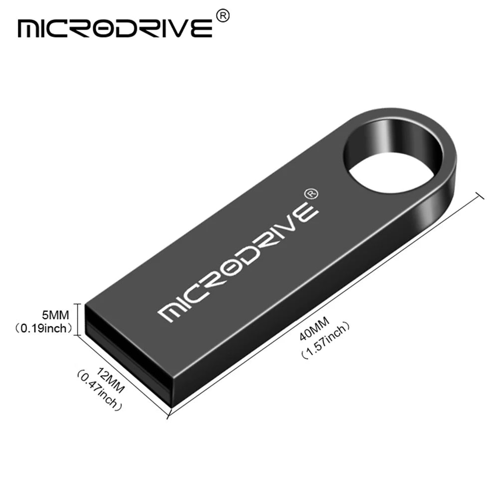 MICRODRIVE E9 Portable 8GB U-disk Metal USB 2.0 Flash Drive for Laptop Computer - Pink - 6