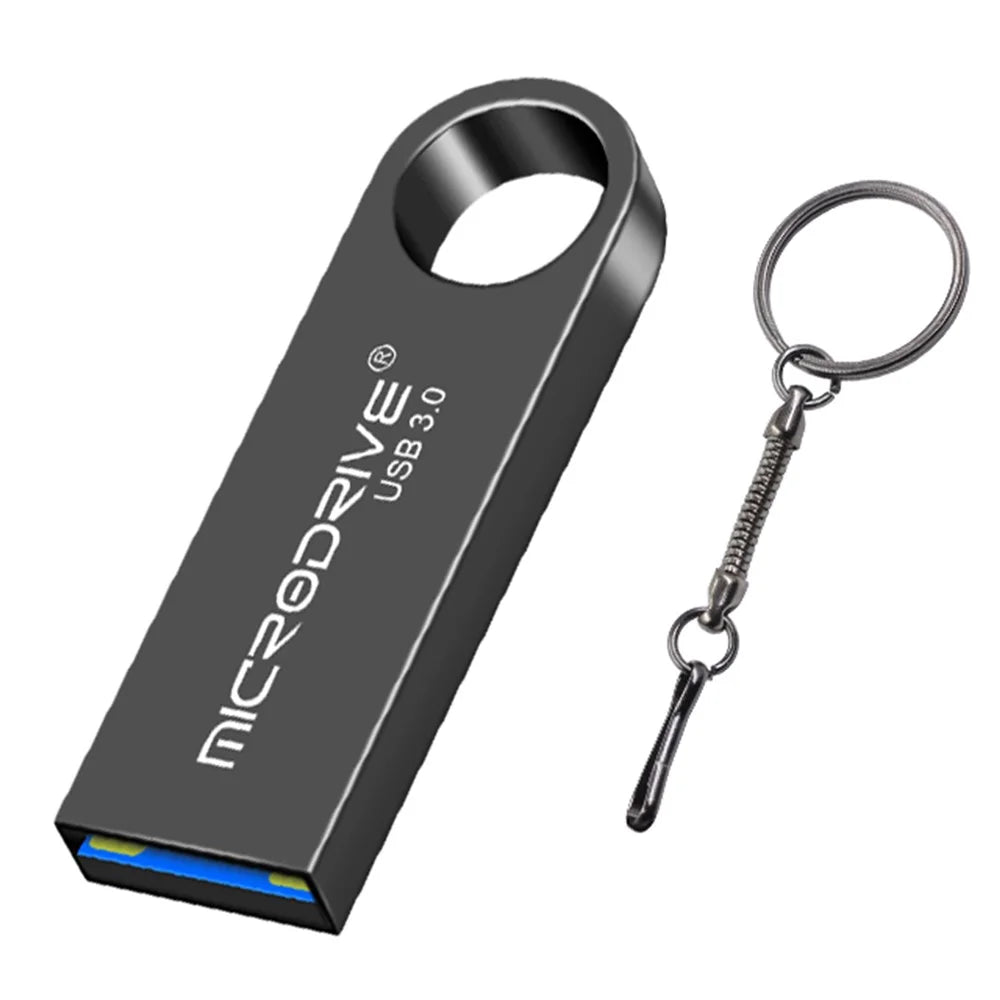 MICRODRIVE E9 Portable 16GB High Speed USB 3.0 Memory Stick Metal U-disk - Black - 1