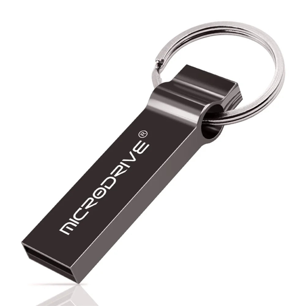 MICRODRIVE 16GB Computer Laptop Waterproof USB 2.0 Flash Drive Thumb Drive USB Stick - Black - 1