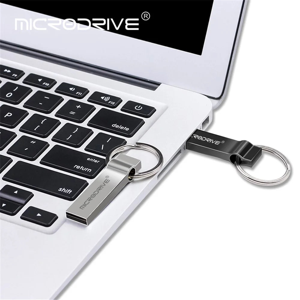 MICRODRIVE 32GB Portable Memory Stick USB 2.0 Thumb Drive for PC, Laptop, Tablet - Black - 3
