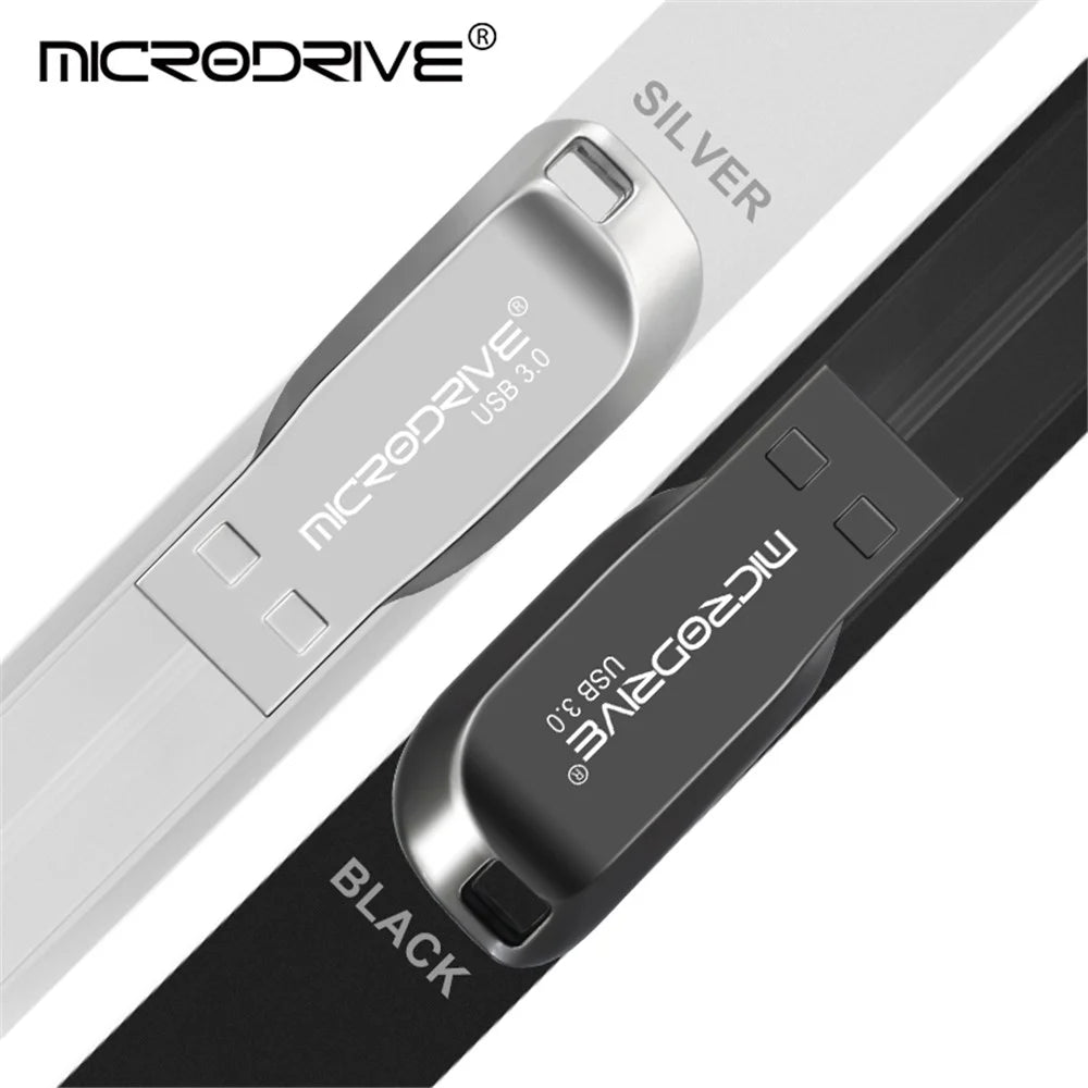 MICRODRIVE CZ50 32GB Photo Storage Thumb Stick USB 3.0 Data Flash Drive - Silver - 2