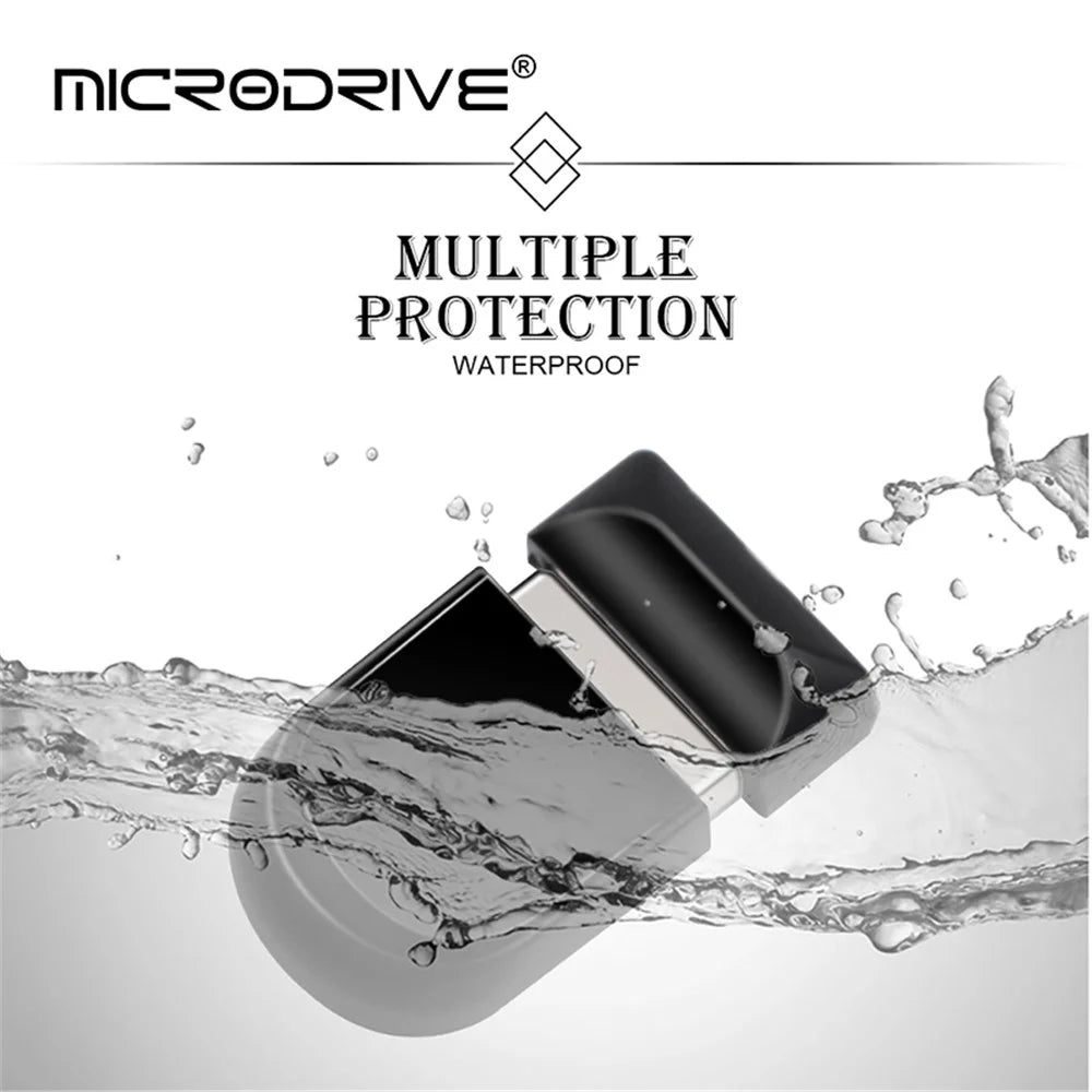 MICRODRIVE 128GB Mini Size Thumb Stick Data Storage USB 2.0 Flash Drive - 3