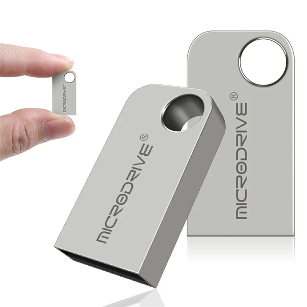MICRODRIVE 128G Smart Chip USB 2.0 Flash Drive Mini Thumb Drive USB Stick - 1
