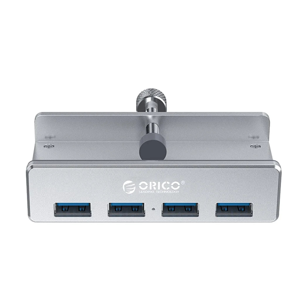 ORICO MH4PU-P Aluminum Alloy 4 Ports USB3.0 Clip-type Hub - 4